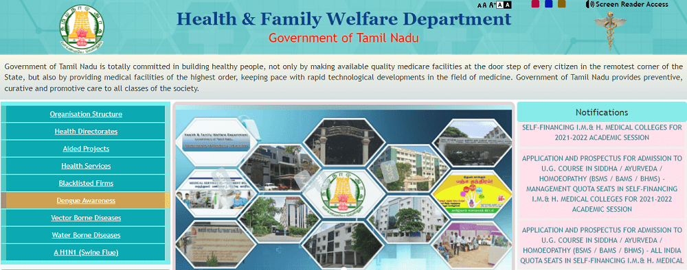 Directorate of Indian Medicine and Homeopathy, Chennai-Home Page