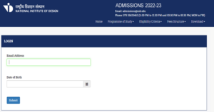 NID DAT 2022 Admit card Released