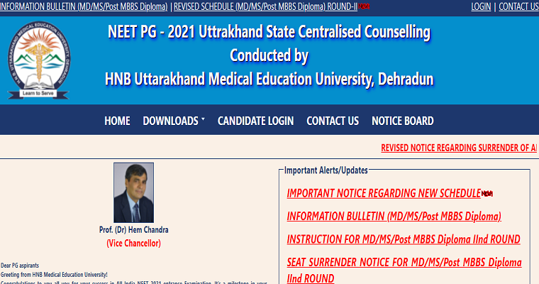 Uttarakhand NEET PG Counselling 2021 Withdrawal