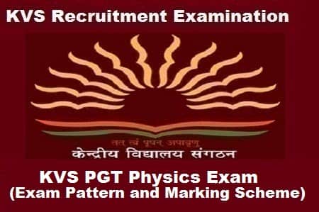 KVS PGT Physics Exam Pattern Type Of Question And Marking