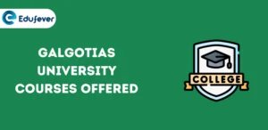 Galgotias University Courses Offered