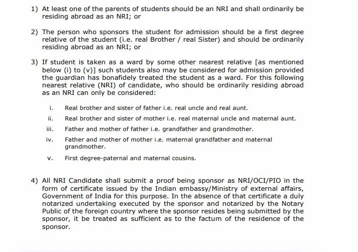 Eligibility for NRI Candidates at Government Medical College Churu
