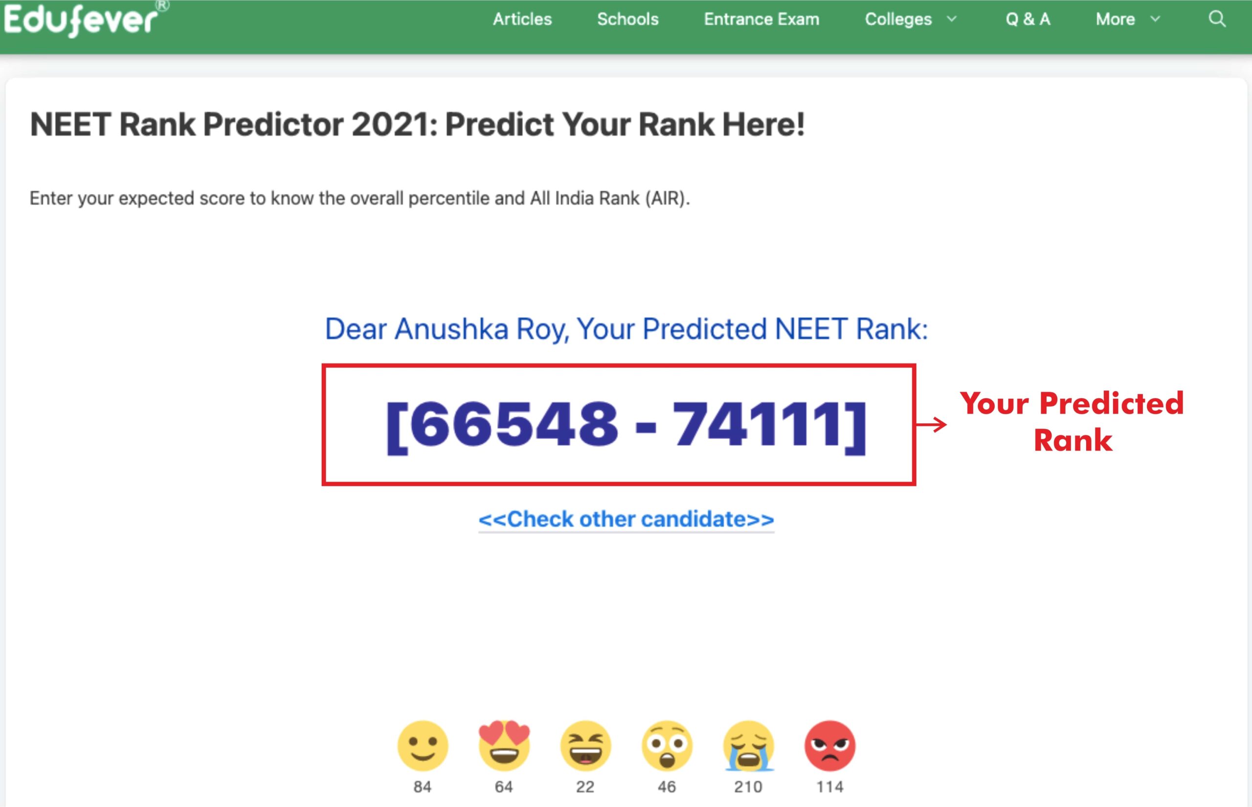 How to Use Edufever NEET Rank Predictor