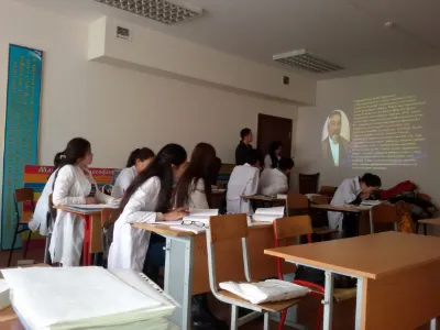 Kazakh National Medical University classroom