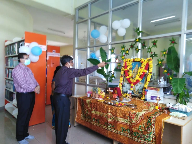 Mandya Institute of Medical Sciences sarawati pooja in mims librery