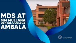 MDS at MM Mullana Dental College Ambala