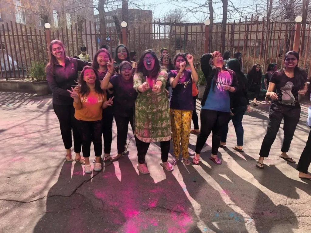 Yerevan State Medical University holi celebration