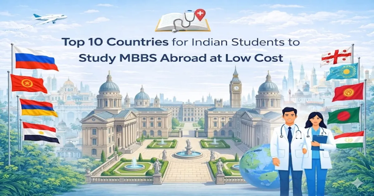Top 10 Countries for Indian Students to Study MBBS Abroad at Low Cost.