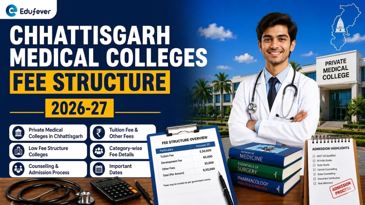 Chhattisgarh Medical Colleges Fee Structure 2026-27