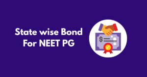 State wise Bond For NEET PG
