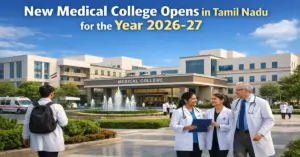 New Medical College Opens in Tamil Nadu for the Year 2026-2027