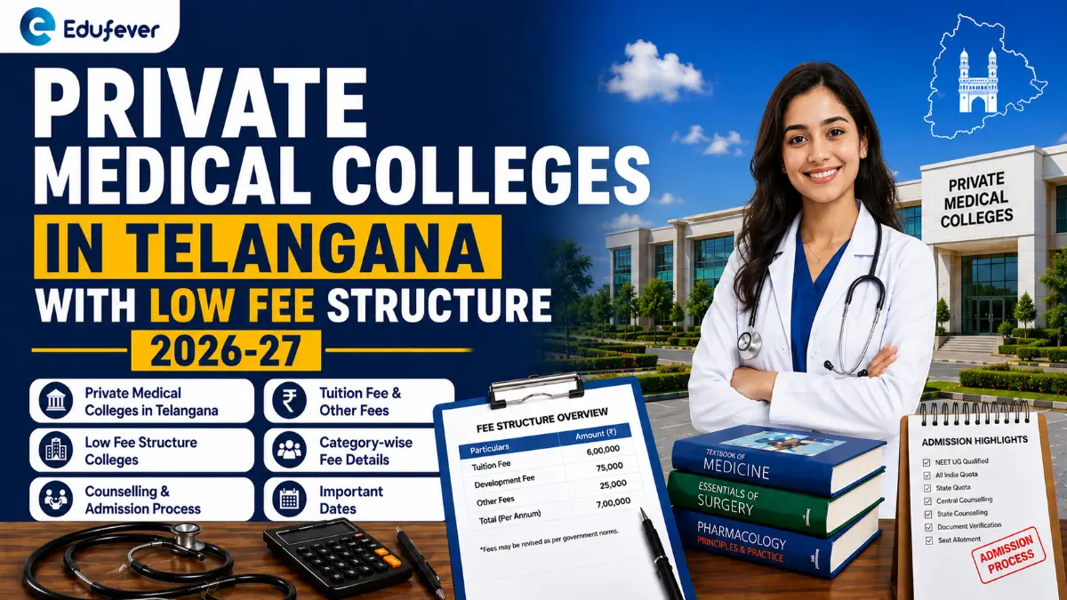Private Medical Colleges in Telangana with low Fee Structure 2026-27