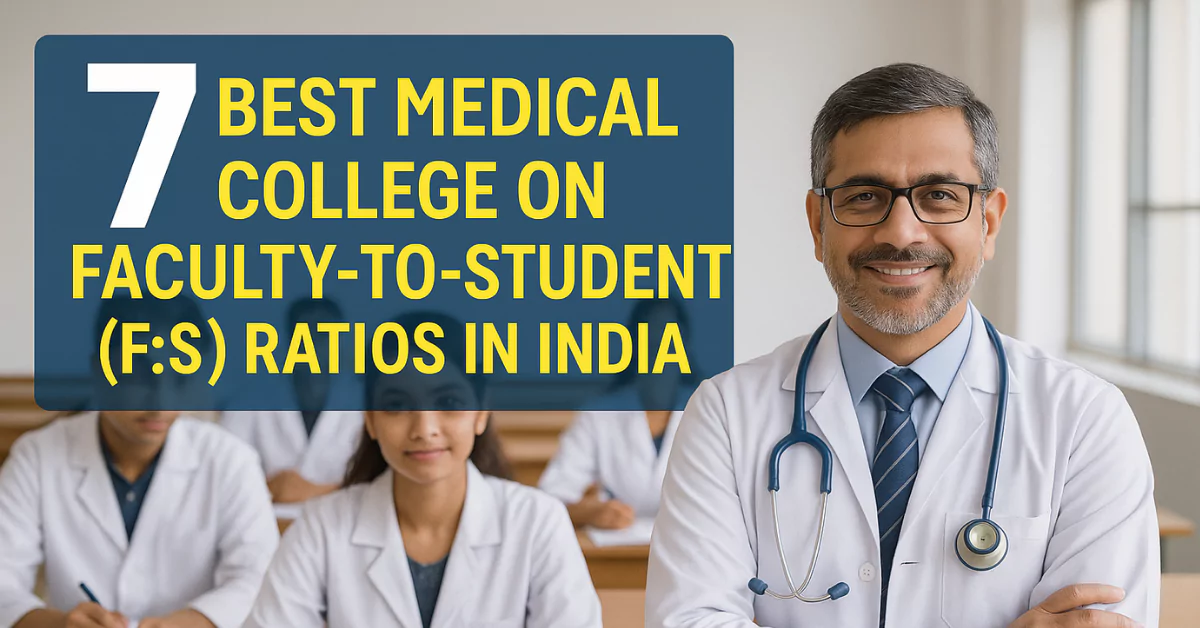7 Best Medical College on Faculty-to-Student (F:S) Ratios in India
