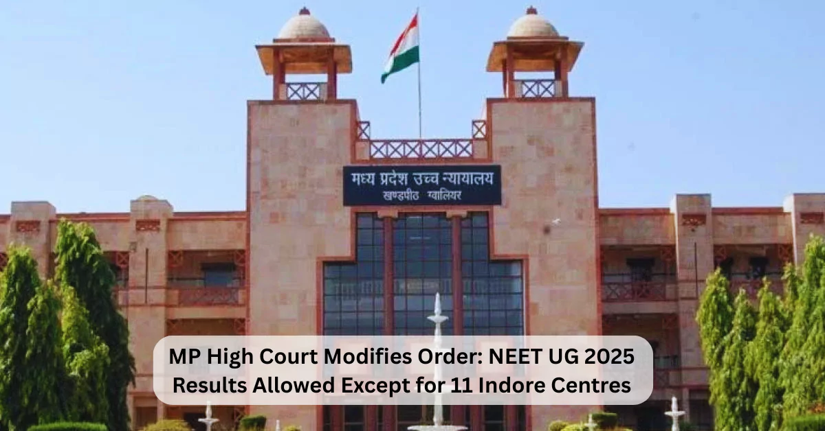 MP High Court Modifies Order