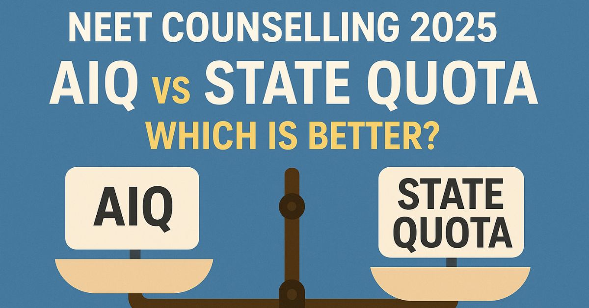 NEET Counselling 2025 AIQ vs State Quota: Which is Better?
