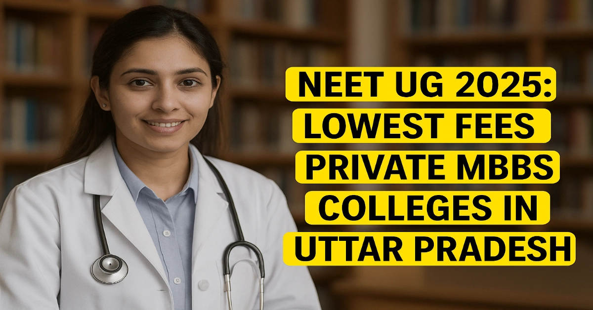 NEET UG 2025: Lowest Fees Private MBBS Colleges in Uttar Pradesh