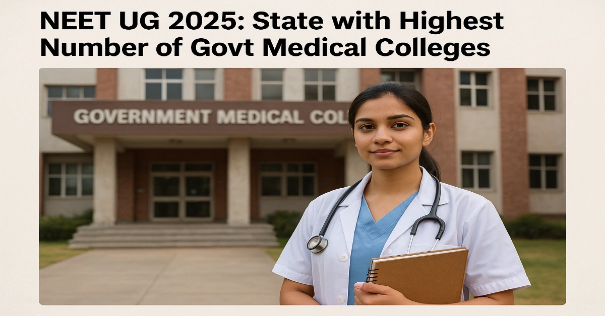 NEET UG 2025: State with Highest Number of Govt Medical Colleges