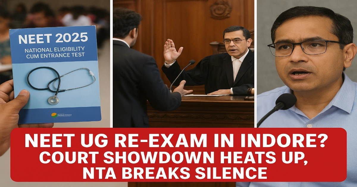 NEET UG Re-Exam in Indore Court Showdown Heats Up, NTA Breaks Silence
