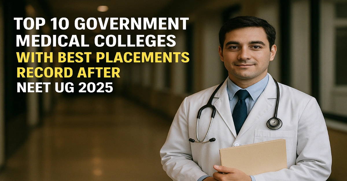 Top 10 Government Medical Colleges with Best Placements Record After NEET UG 2025