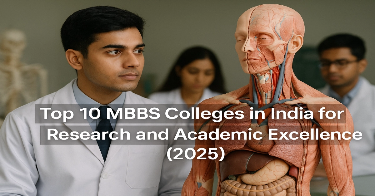 Top 10 MBBS Colleges in India for Best Research and Academic Excellence (2025)