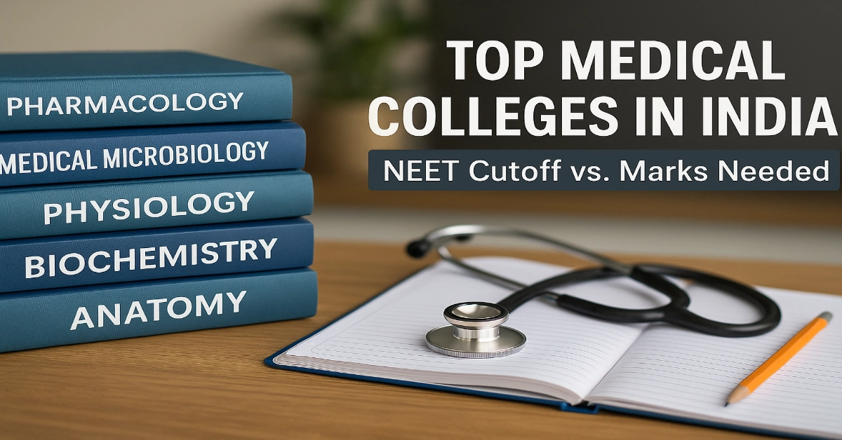 Top Medical Colleges in India; NEET Cutoff vs. Marks Needed