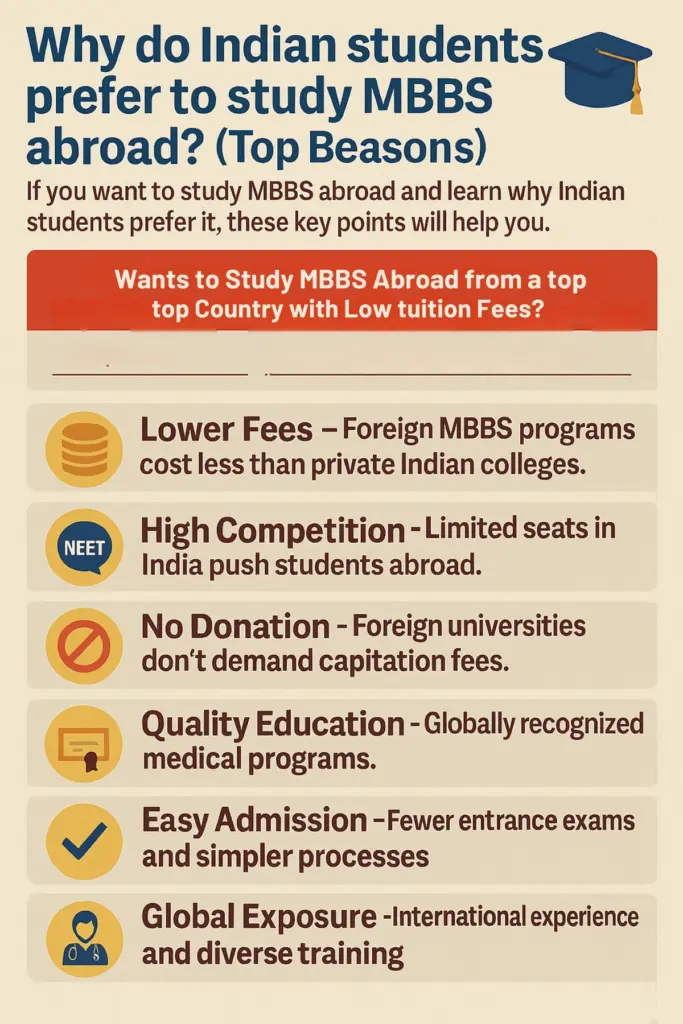 Why Indian Student Prefer MBBS Abroad