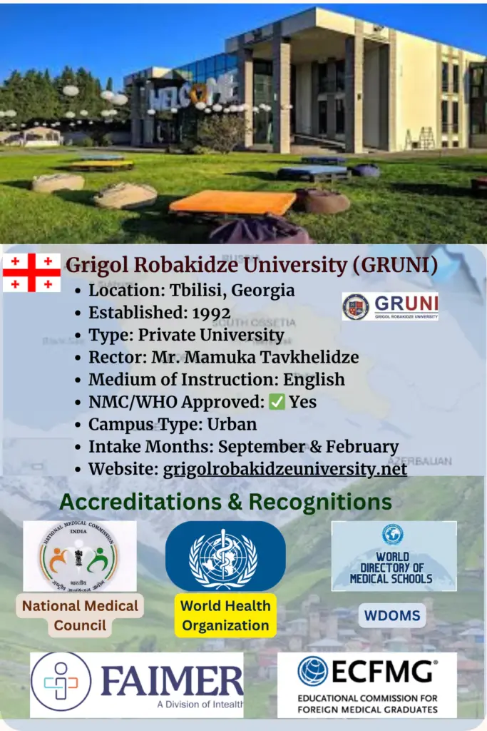Grigol Robakidze University (Gruni) Georgia