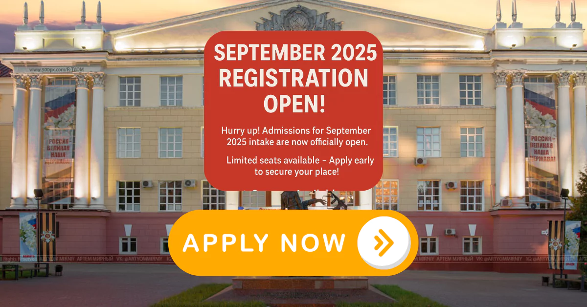 Kursk State Medical University MBBS Registration Open for September 2025