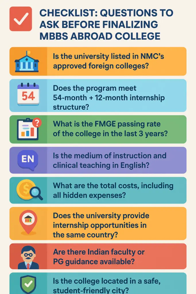 5 Mistakes to Avoid While Choosing an MBBS Abroad College After NEET 2025