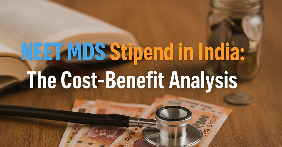neet mds stipend in india the cost benefit analysis