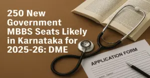 250 New Government MBBS Seats Likely in Karnataka for 2025-26: DME