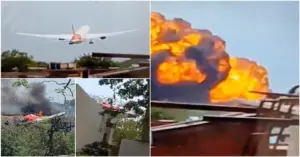Air India Boeing 787 Dreamliner Crashes into BJ Medical College Hostel in Ahmedabad