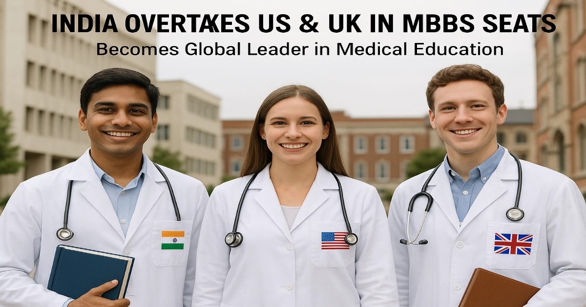 India Overtakes US and UK in MBBS Seats; Becomes Global Leader in Medical Education