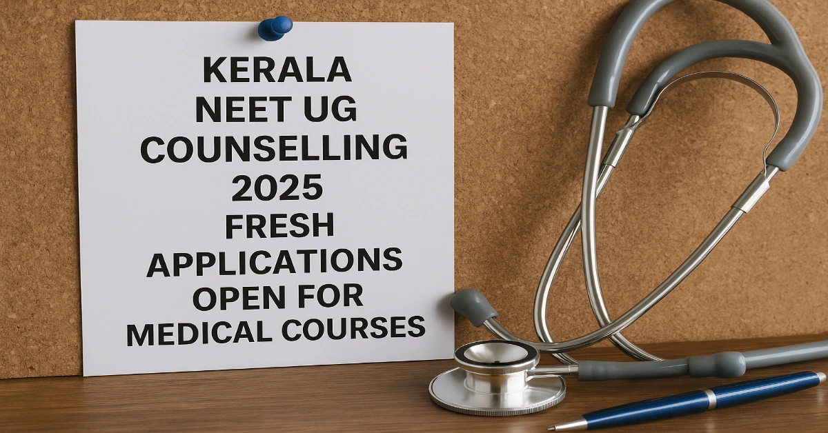 Kerala NEET UG Counselling 2025_ Fresh Applications Open for Medical Courses