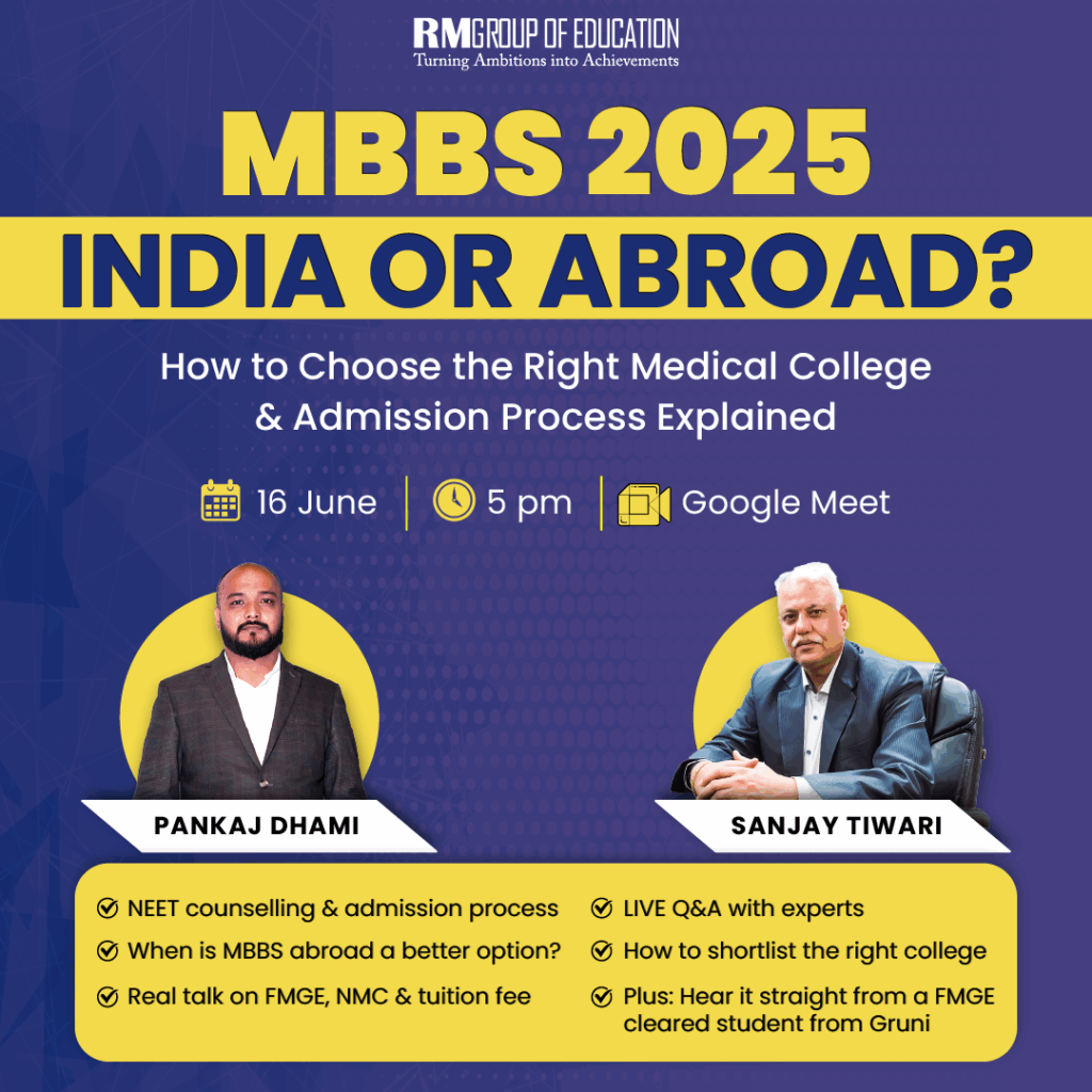 Whether you're aiming for India or abroad, this session is your roadmap to success. See you there!