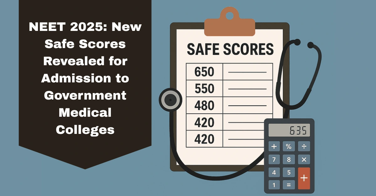 NEET 2025 New Safe Scores Revealed for Admission to Government Medical Colleges