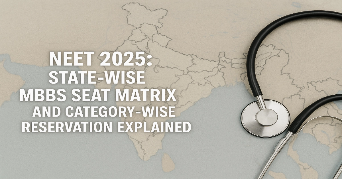 NEET 2025: State-Wise MBBS Seat Matrix and Category-Wise Reservation Explained