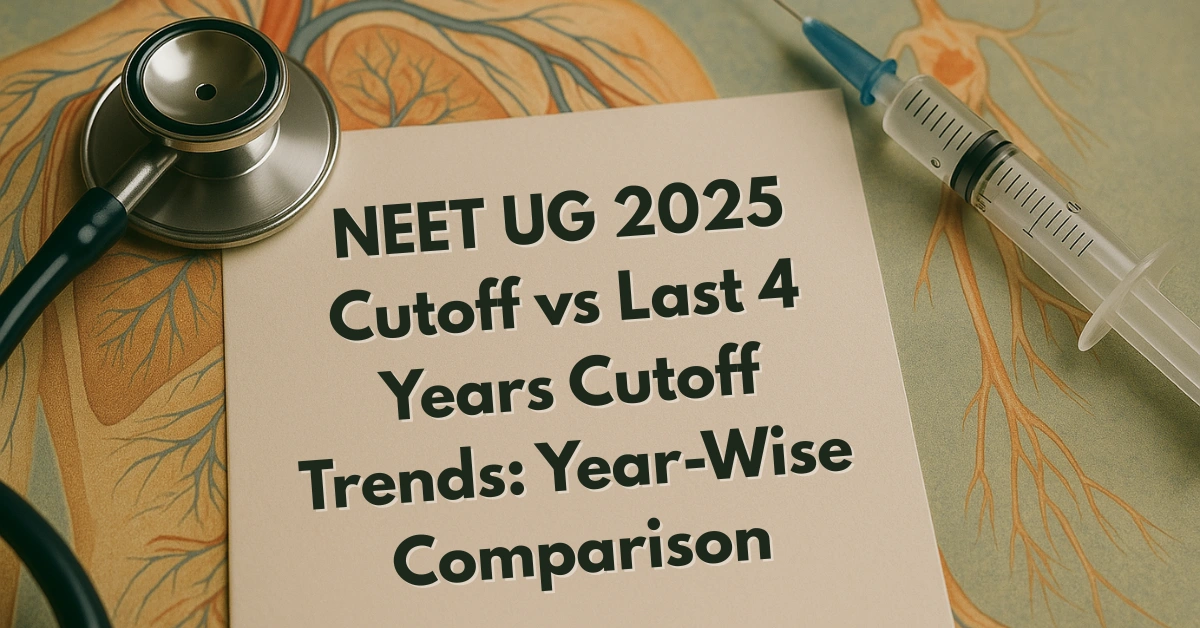 NEET UG 2025 Cutoff vs Last 4 Years Cutoff Trends Year-Wise Comparison