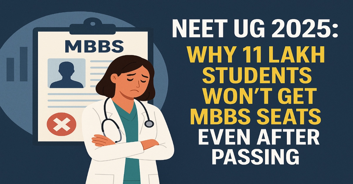 NEET UG 2025: Why 11 Lakh Students Won't Get MBBS Seats Even After Passing
