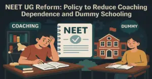 NEET UG Reform: Policy to Reduce Coaching Dependence and Dummy Schooling