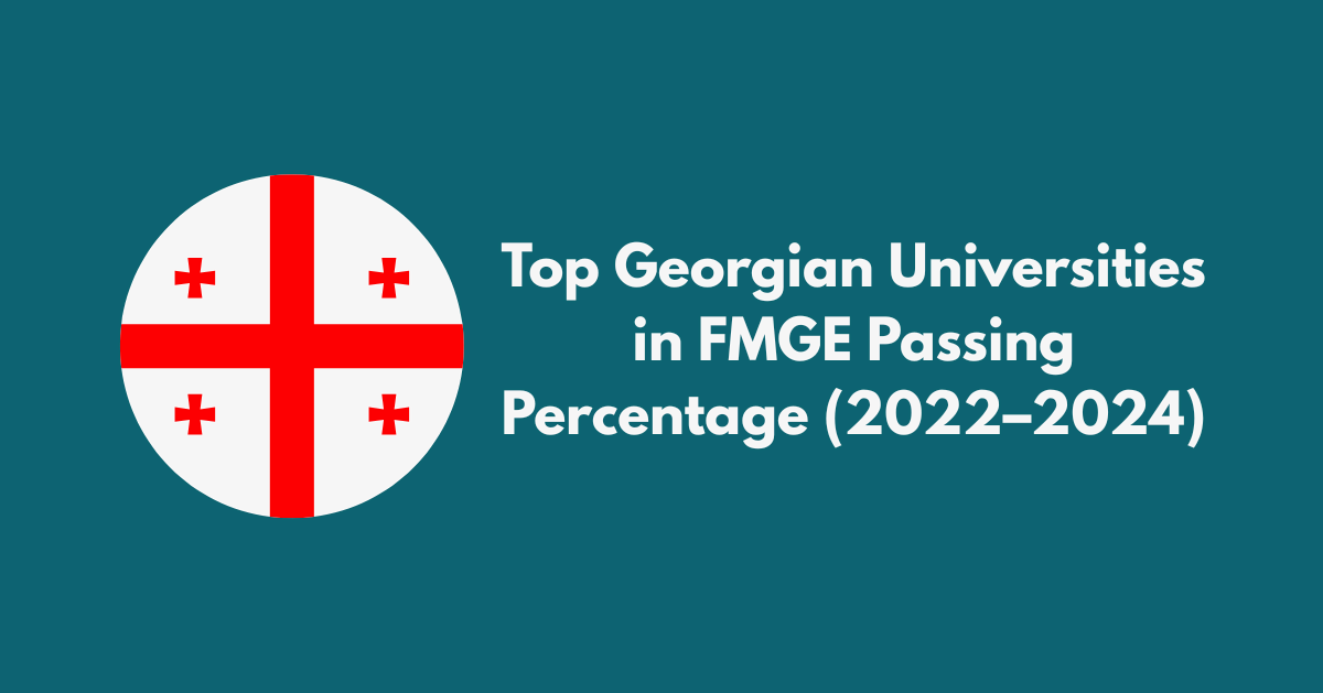 Top Georgian Universities in FMGE Passing Percentage
