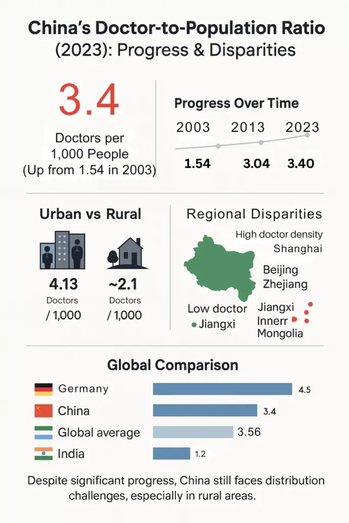 Doctor to population Ratio China