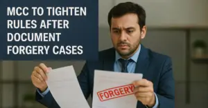 MCC to Tighten Rules After Document Forgery Cases