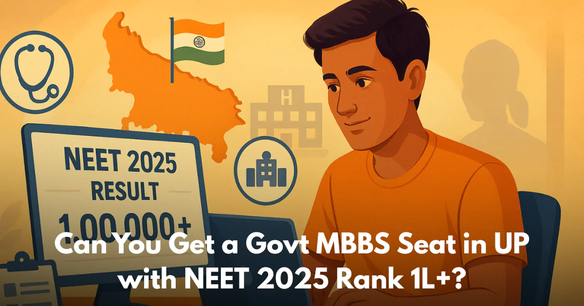 Got 1L+ NEET 2025 Rank & You're from UP Here’s What Govt Medical Colleges You Can Get