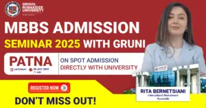 Grigol Robakidze University, Georgia to Host MBBS Admission Seminar 2025 in Patna Tomorrow!