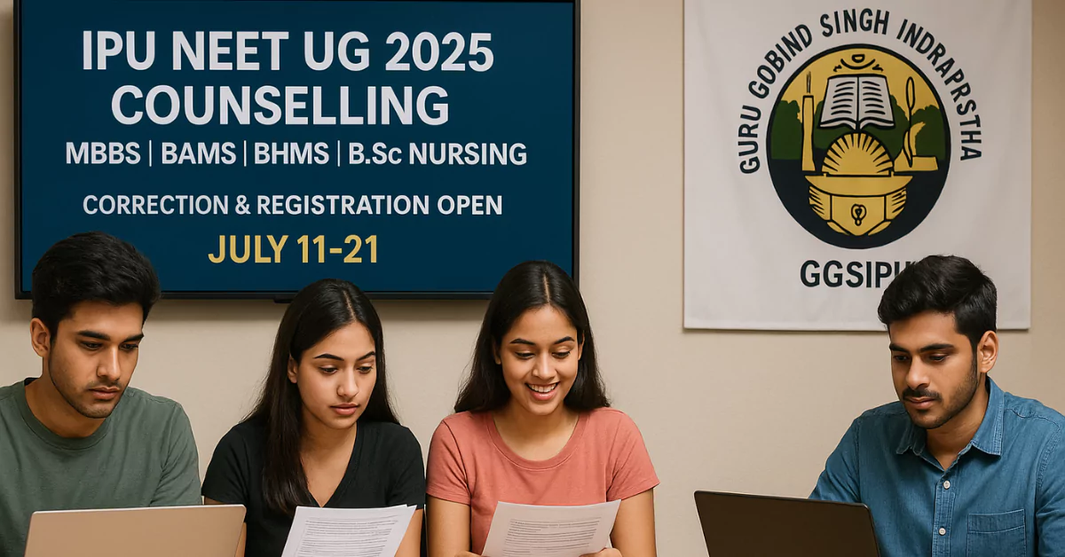 IPU NEET UG 2025 Counselling Registration & Correction Window Opens for Qualified Candidates