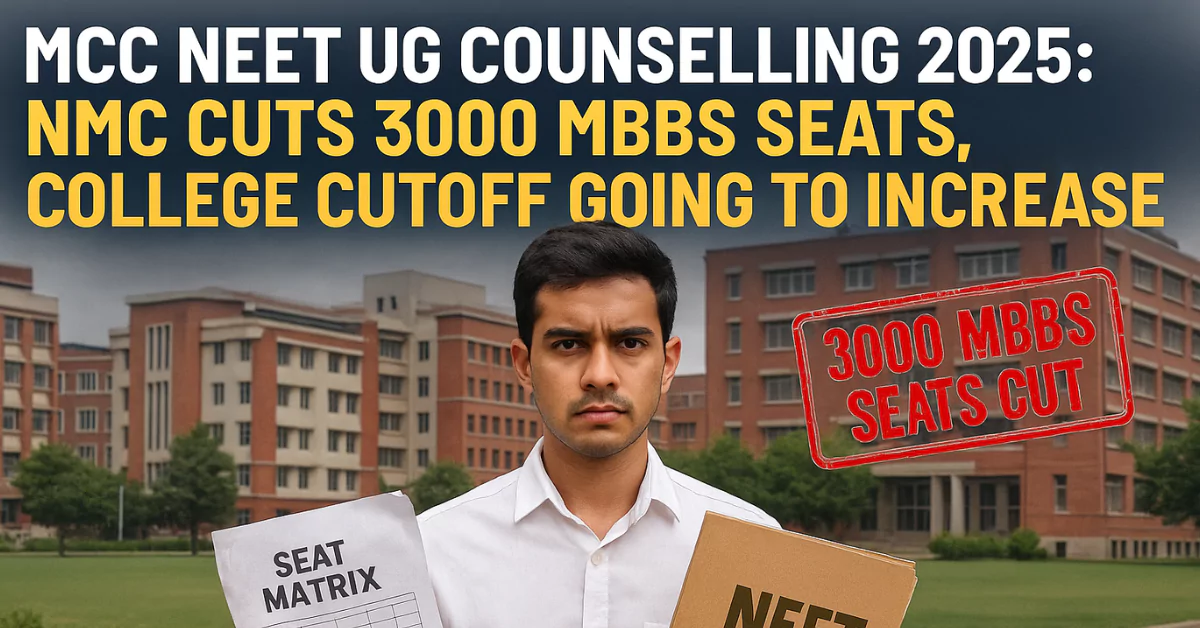 MCC Started NEET UG 2025 Counselling with Less MBBS Seats and More Competition