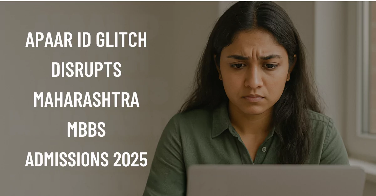 Maharashtra CET NEET 2025 Counselling APAAR ID Glitch Disrupts MBBS Admissions
