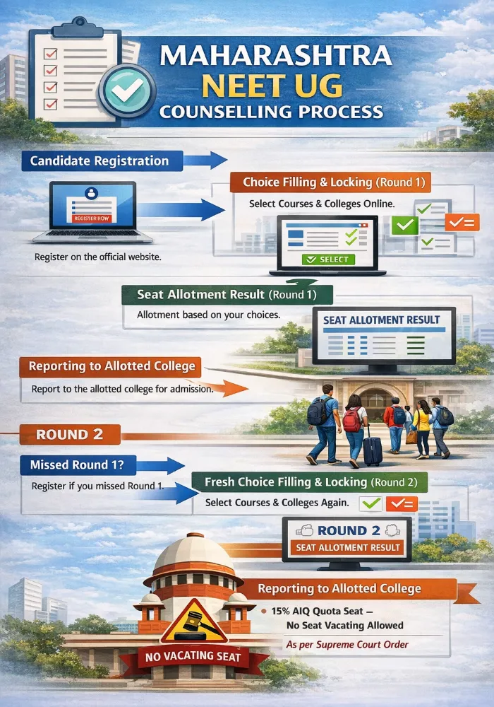 Maharashtra NEET UG Counselling Process
