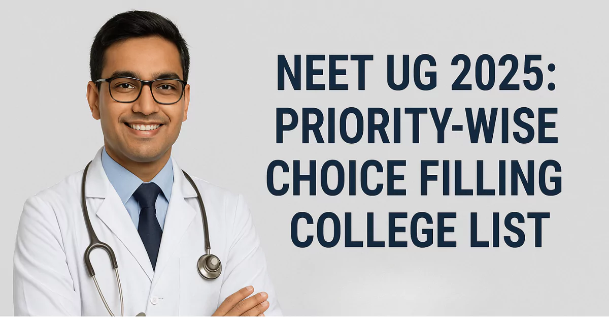 NEET UG 2025: Priority-Wise Choice Filling College List